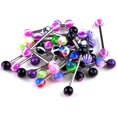 thumbnail image 4 of 30Pcs Stainless Steel Mixed Color Tongue Rings, 16mm Piercing Jewelry, Fade-, Fashionable Body Jewelry for Unique Style Expression, 4 of 8