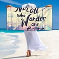 thumbnail image 5 of Sikiie Not All Those Who Wander Are Lost Beach Towel for Women Men, Pool Bath Beach Camping Beach Towel Adult Blanket for Travel Swim 27.5"x 55", 5 of 6
