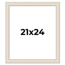 21x24 Frame White Real Wood Picture Frame Width 1.75 inches | Interior Frame Depth 0.5 inches |