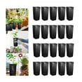 thumbnail image 3 of GROWTH TANK 20 Pcs Pots de Pépinière Profonds Pots d'Arbre Noirs Pots de Départ pour Intérieur Extérieur, 3 of 9