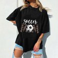 thumbnail image 4 of Tops de manga corta con hombros caídos informales de verano para mujer, camisetas divertidas con cuello redondo y estampado de béisbol OAVQHLG3B Store  lin121212, 4 of 5