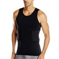thumbnail image 2 of Men's Padded Compression Vest Rib Protector Rugby Padded Top Shirt, 2 of 5
