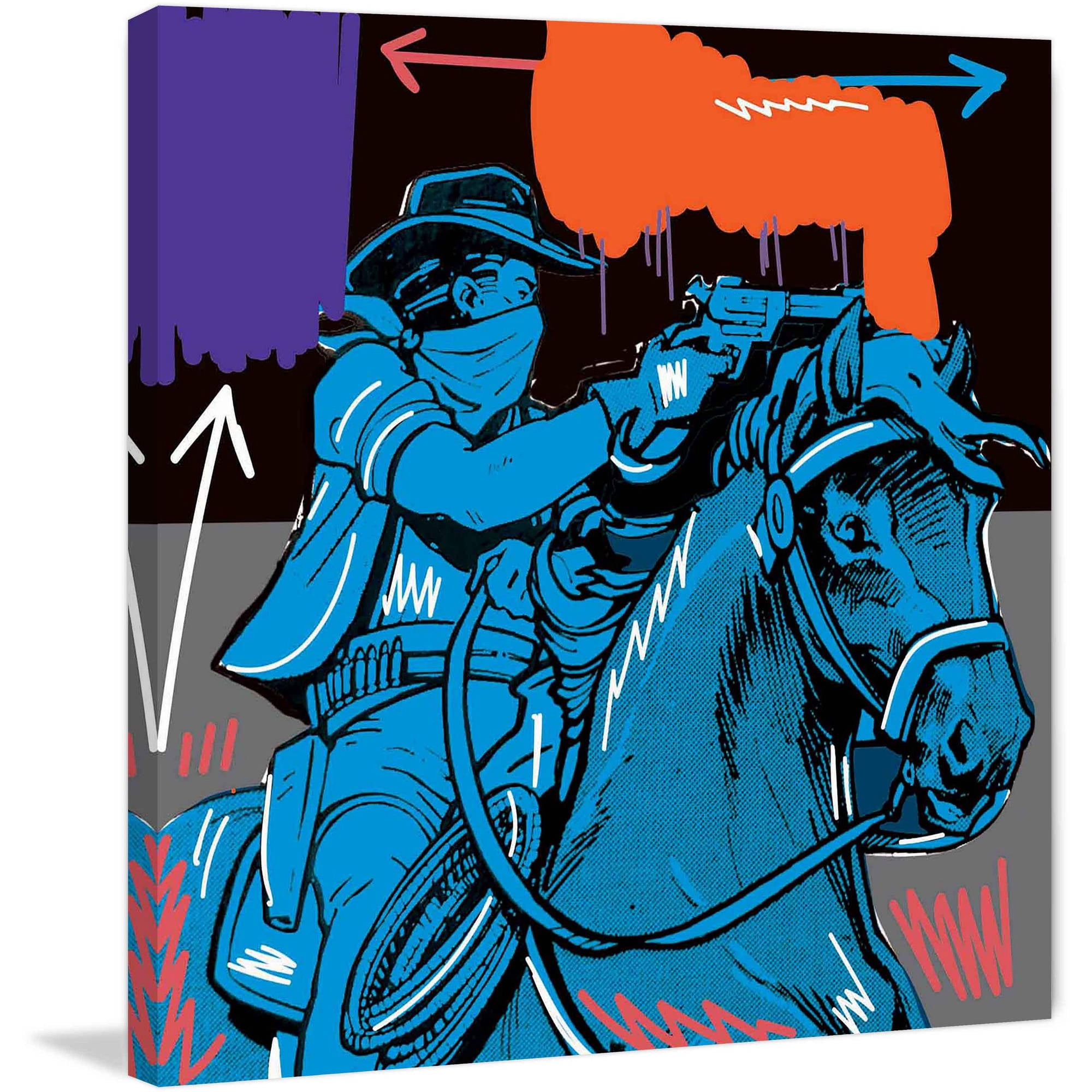 Marmont Hill "Raider I" by Josh Ruggs Painting Print on Wrapped Canvas