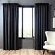 thumbnail image 1 of Cortina Blackout Completa 264x213cm para Recámara o Decoración, 100% Poliéster, Aislamiento Térmico y Reducción de Sonido. Negro. TeCor Blackout Liso, 1 of 6