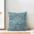 thumbnail image 6 of Boho Pillow Covers 20x20,Teal Ethnic Design Outdoor Decorative Throw Pillows for Couch, Carpet Pattern Decor Cushion Cover 2 Pcs Farmhouse Linen Pillowcase for Bed Car Safa, 6 of 6
