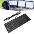 thumbnail image 1 of Wired Industrial Keyboard, Wired Touchpad Keyboard with X Scissor Foot, Wide Application, Plug Play, for IPC Industry Control, 1 of 7