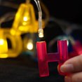 thumbnail image 4 of KAKOWELY 1 juego de lámparas estilo letra, cadena de luces LED para cumpleaños, festivales, fiestas, hogar y tienda, sin batería., 4 of 5