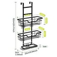thumbnail image 5 of Shoreew Shower Caddy Bathroom Storage Rack Strong Load-bearing Easy Assembly 3 Tier Rustproof Shower Organizer Storage Rack Shelf, 5 of 7