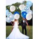 thumbnail image 5 of 50 globos azules y blancos, globo de látex de confeti azul real de 12 pulgadas, globo de fiesta azul claro, azul bebé, blanco para temática azul, niño, baby shower, hombres B, 5 of 5