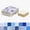 Botanicals in Blue, variant on Soimoi 60 Diamond Precut Quilt Kit 120 Cotton Fabric Diamonds + 120 EPP Papers Precision Shapes for English Paper Piecing, Diamond Stars, Tumbling Blocks & Geometric Quilts