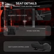 Supllueer 3060 Aluminum Racing Simulator Cockpit with Seat & Triple TV Stand Fits Logitech Thrustmaster for Fanatec and Moza