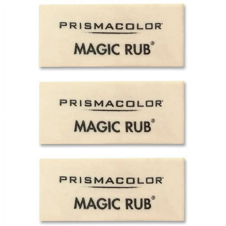 Prismacolor Magic Rub Eraser - Carded, Pack of 3