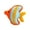 A004- Style D, variant on Stuffed Animal, Stuffed Fish, Marine Plush, Fluffy Toys, Soft 10X6 Inch Tropical Striped Fish Plushie Suitable for Daily Cuddle, Play and Display
