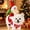 Red L, variant on AuroraX Christmas Santa Dog Costume for Pets Dog Costumes for Small Dogs Furry Red Soft Washable Pet Christmas Costumes Red