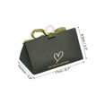 thumbnail image 2 of Unique Bargains Candy Boxes, 30 Pcs Wedding Gift Boxes Paper Box with Ribbon and Wood Ring 6.7 x 3.9 x 3.3 Inch, Dark Green, 2 of 5