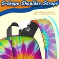 thumbnail image 5 of Pink and Yellow Tie Dye Pattern 17" School Backpacks for Teens,Waterproof Oxford Fabric,S-Shape Padded Straps for School,Travel,Hiking,Camping, 5 of 6