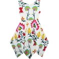 thumbnail image 2 of Girls Dress Flower Print Hanky Hem Princess 8 Years, 2 of 5