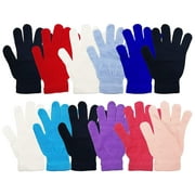Children Warm Magic Gloves Teens Winter Gloves Boys Girls Knit Gloves(7 to 16 years old)