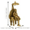 thumbnail image 1 of Statue Shirdi Sai Baba en Laiton, Doré & Brun, 1 of 5