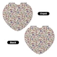 thumbnail image 2 of Kdxio Paisley Flowers Pocket Mirror, 1X/2X Travel Makeup Mirror 2-Sided Folding Small Mirror Portable Double-Sided Magnifying Cosmetic Mirror for Gift-Heart Shape, 2 of 9