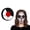 Black White Red Palette, variant on Joyfy 1oz Halloween Makeup Foundation Cream,Halloween Face Body Painting Cake Tub SFX Makeup for Joker Zombie Vampire Skeleton Cosplay for Adult Kids