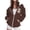 Q268 Brown, variant on Womens Halloween Hoodie Funny Spooky Ghost Graphic Full Up Hooded Sweatshirt Novelty Long Sleeve Holiday Party Fall Sweatshirt Jacket with Pockets Red,S