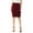 Wine, variant on Aofany Women's Knee-length Skirt High Waist Stretch Pull On Casual Office Soft Pencil Midi Skirt