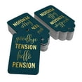 thumbnail image 2 of Inkdotpot Real Gold Foil Good Bye Tension Hello Pension Retirement Tags Favor Hang Paper Tags 100 Pieces, 2 of 6
