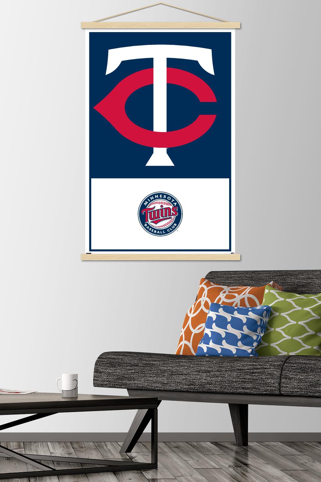 MLB Minnesota Twins - Logo 22 Wall Poster with Magnetic Frame, 22.375" x 34"