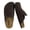 Chocolate, variant on Fondu Genuine Leather Clogs for Women, Comfortable Slip On Womens Mules with Penny Strap Accent and Memory Foam Footbed