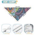 thumbnail image 6 of Dog Bandana 2 Pack,Blue Pioneer Flower and Paisley Pattern Bandanas for Dogs,Cat Bandana,Small/ Large Dog Bandana 2 Size,Dog Bandanas, 6 of 6