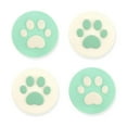thumbnail image 2 of GeekShare 4PCS Silicone Cat Paw JoyCon Thumb Grip Set Joystick Caps Compatible with Switch / OLED / Switch Lite (Spring Green), 2 of 4