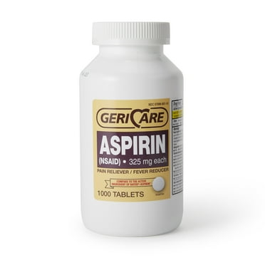 Quali-Tabs Aspirin - Pain Relief, Fever Reducer, Anti-Inflammatory Tablet, 325 mg Strength, 1000 per Bottle