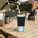 thumbnail image 2 of Tapa de vaso de bebida de mano con hebilla | Funda de tela portátil para botellas | Correa ajustable compatible con múltiples tamaños | Material de cuero duradero | 1 pieza | Negro Gris Rojo |, 2 of 7
