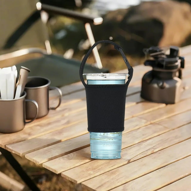 Tyidzon Handheld Beverage Cup Cover Scald With Buckle Can Be Equipped With A Strap Portable Cup Cover