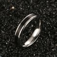 thumbnail image 3 of Men Women Stainless Steel Couple Promise Band Wedding Rings Jewelry, 3 of 5