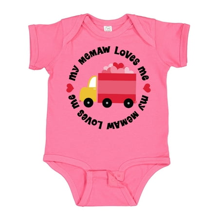 

Inktastic My Memaw Loves Me Gift Baby Boy or Baby Girl Bodysuit