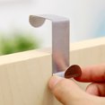 thumbnail image 5 of 4 PCS 2.2" x 1"(H x W) Stainless Steel Over Door Hook Reversible Z-Shaped Hanging Hooks Stainless Steel﻿, 5 of 5