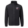 thumbnail image 2 of Men's Cutter & Buck  Black FC Dallas Big & Tall Charter Eco Knit Recycled Full-Zip Hoodie Jacket, 2 of 3