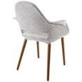 thumbnail image 3 of Modern Contemporary Kitchen Dining Armchair Light Gray, 3 of 4