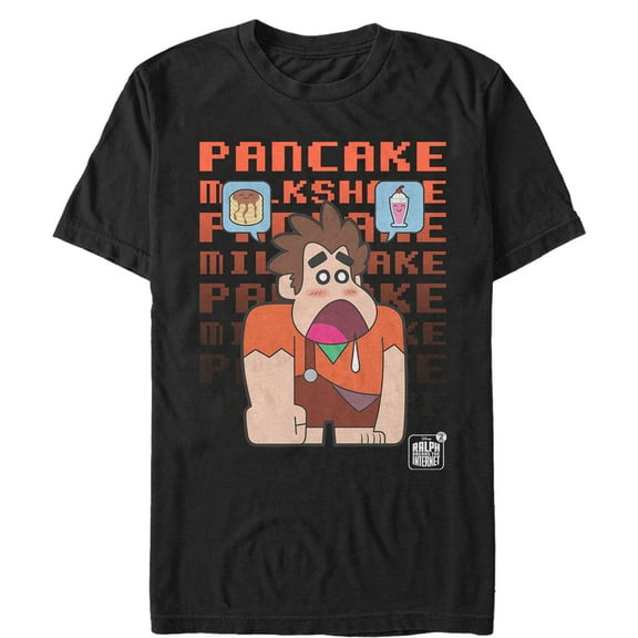 Men's Ralph Breaks the Internet Milkshake Game Graphic Tee Black Large