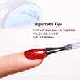 thumbnail image 2 of Esmalte en gel Ozzeal rojo con glitter, 15 ml, de larga duración, 2 of 8