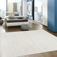 thumbnail image 2 of Pasargad Home Edgy 5' x 8' Hand-Tufted Silk and Wool Ivory Rug, For Indoor Space and all Age of Group, 2 of 5