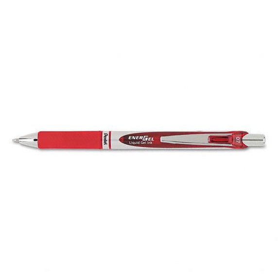 Pentel : EnerGel RTX Retractable Roller Ball Pen, Medium, Red -:- Sold as 2 Packs of - 1 - / - Total of 2 Each