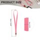 thumbnail image 2 of Lanyard de clave Uxcell, moderno lanyard para identificaciones, correa larga con clip de metal rosa, 2 of 6