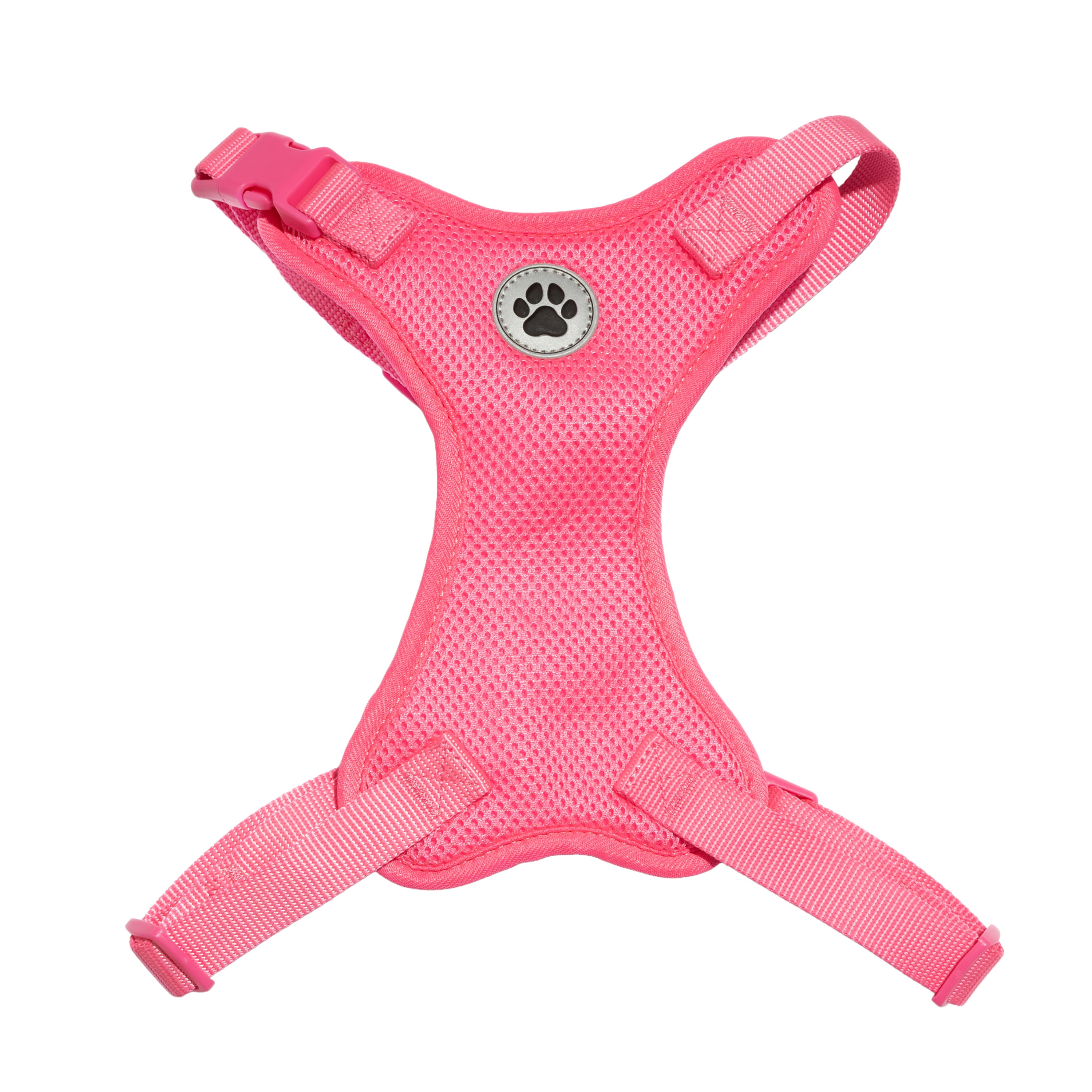 Vibrant Life Mesh Adjustable, Reflective Dog Walking Harness, with 4ft Leash included, Pink, Extra Small