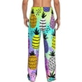 thumbnail image 3 of Balery Men'S Graffiti Pineapples Pants,Sleepwear Pants,Pajama Pants,Pj Bottoms Drawstring And Pockets-Small, 3 of 9
