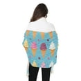 thumbnail image 3 of Winter Scarves for Women Cartoon Ice Cream Fashion Pashmina Shawl Wraps Long Blanket Scarf for Fall Spring, 3 of 10