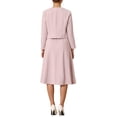 thumbnail image 3 of INSPIRE CHIC Women's Wedding Guest Suit Dress Two Pieces Sets Formal Sleeveless Dress and Crop Blazer Shrug XL Pink, 3 of 5