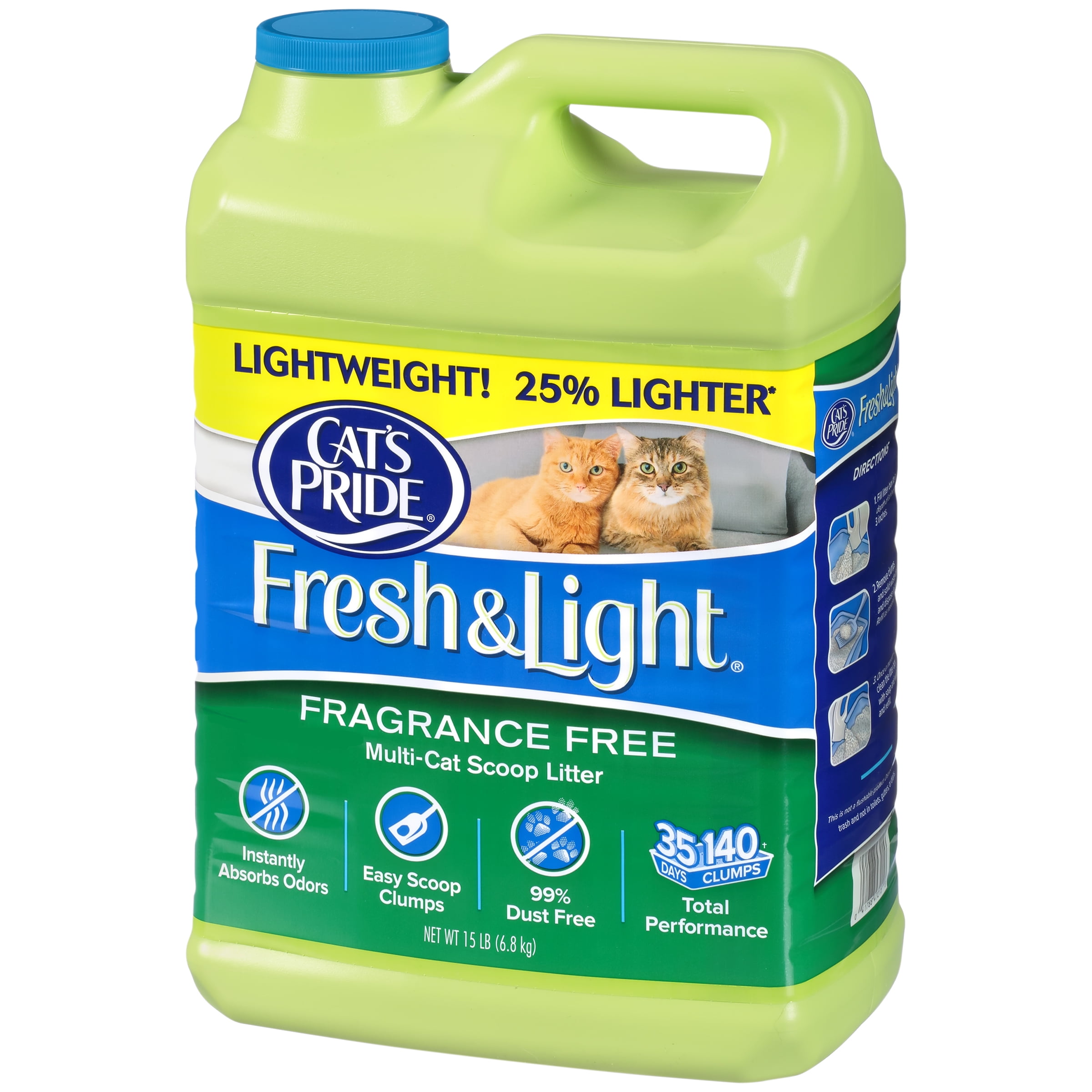 NEW Fresh & Light Premium Clumping Fragrance Free Scoopable Cat Litter